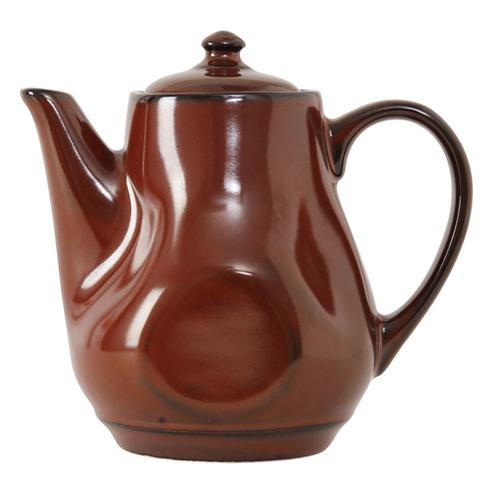 424-GAR101 17 oz Ceramic Teapot with Lid - Red Rock