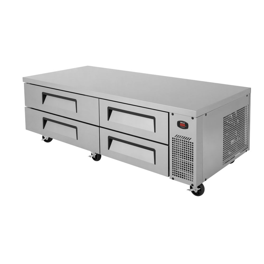 083-TCBE72SDRN 72" Super Deluxe Chef Base w/ (4) Drawers - 115v