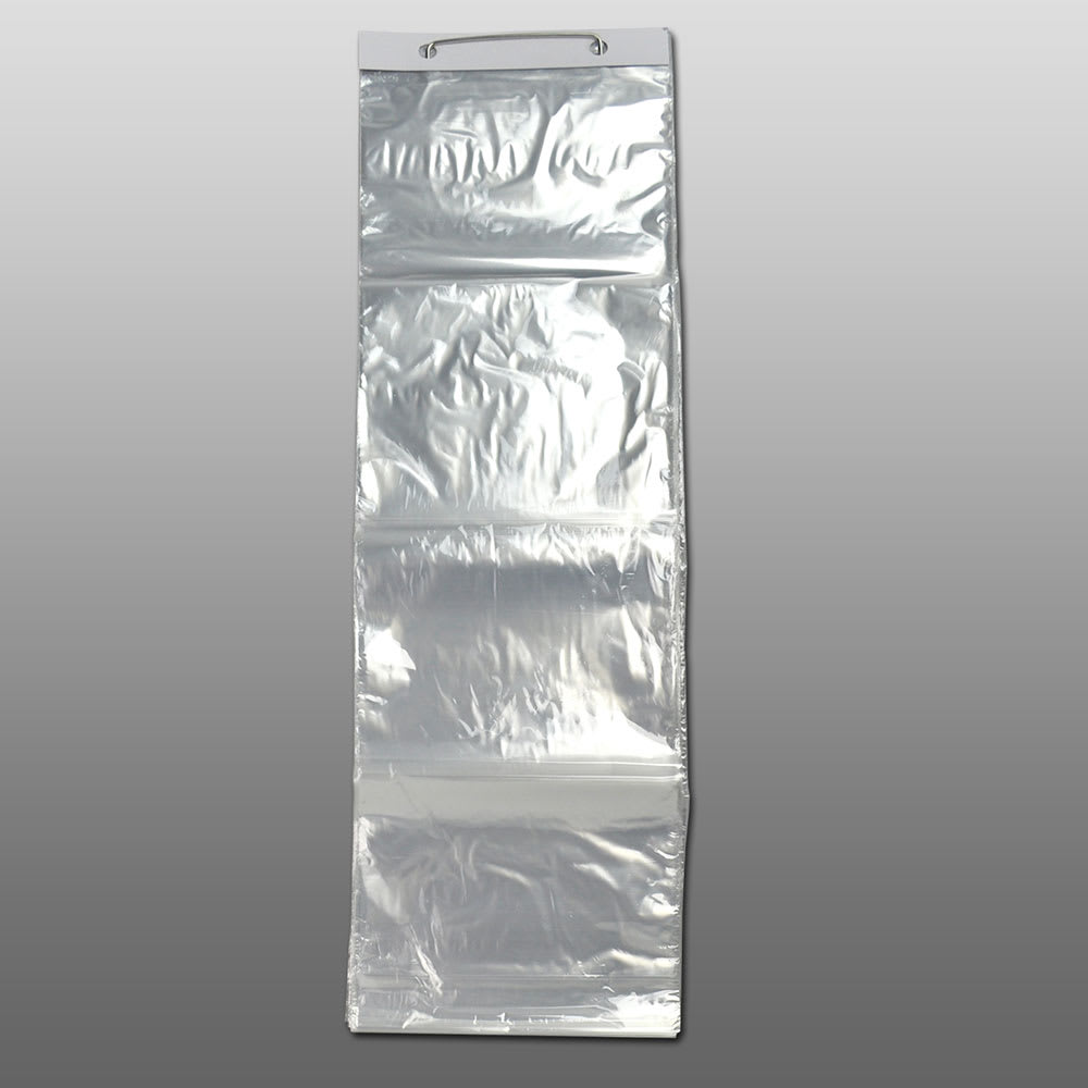 909-P8F011134BGW Bottom Gusset Food Storage Bag w/ Wicket Dispenser - 13" x 11", Poly