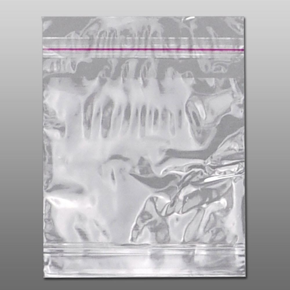 909-PSB551CK Lip & Tape Resealable Cookie Bag - 5" x 5", Poly
