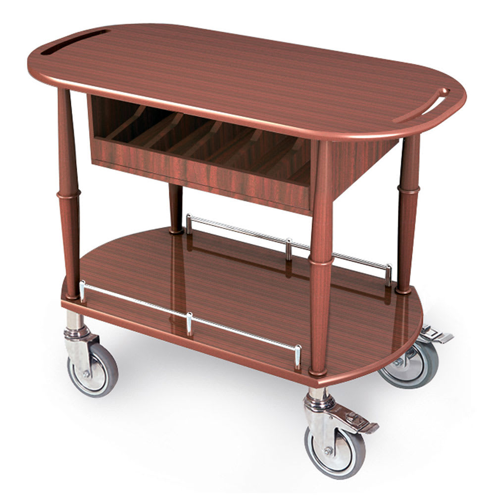 121-70458 Oval Dessert Cart w/ Multi-Tiered Design