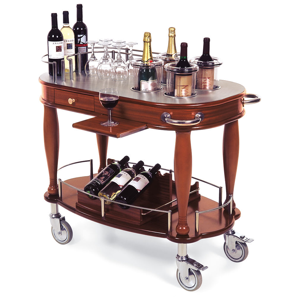 121-70038 Oval Dessert Cart w/ Multi-Tiered Design