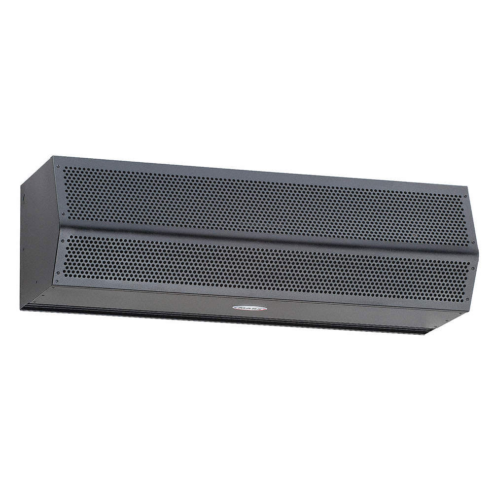 049-N2481UAOB99014 48" Unheated Air Curtain w/ Auto Switch - Industrial, Obsidian Black, 115...