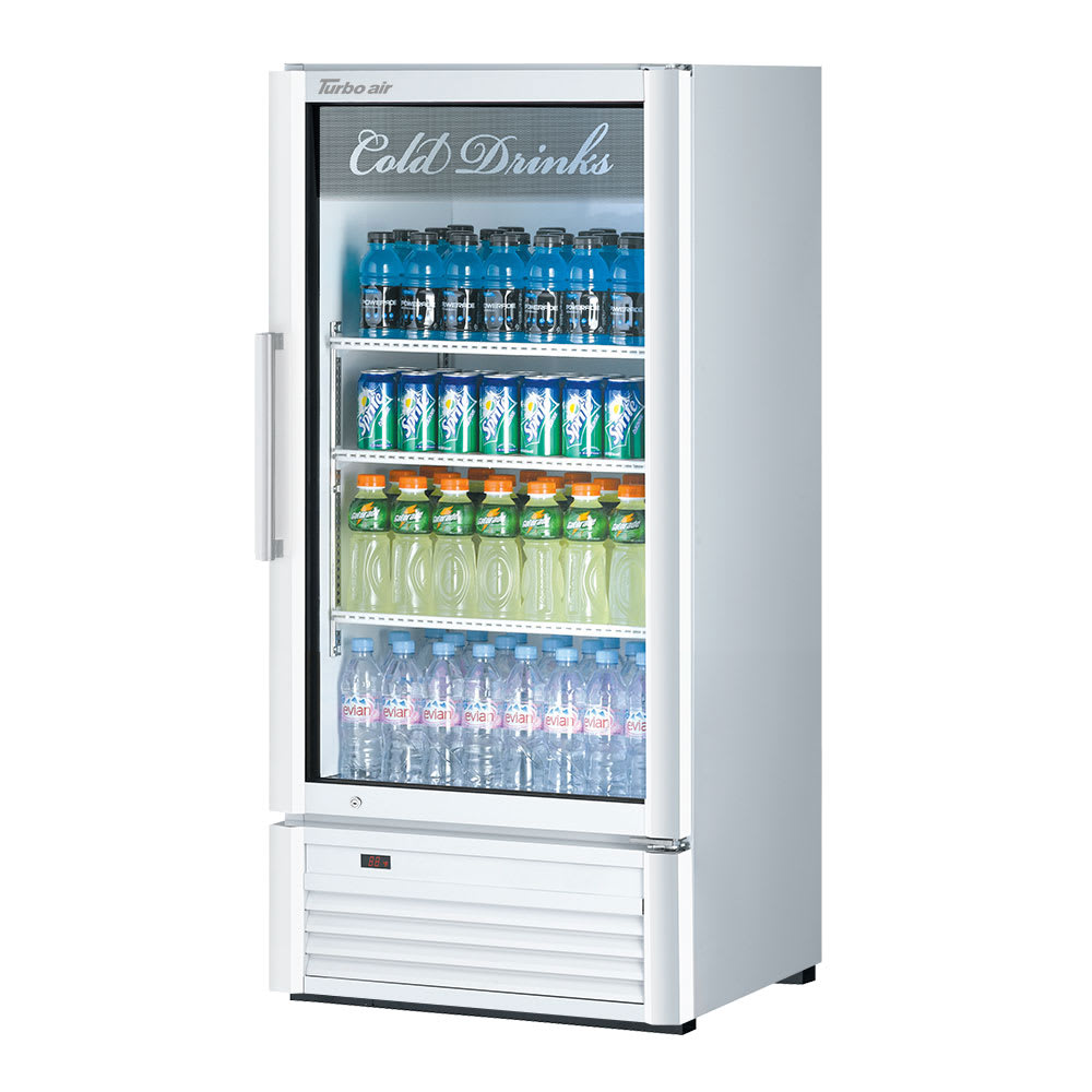 083-TGM10SDN6 26" Super Deluxe One Section Glass Door Merchandiser - (1) Right Hinge Door, W...