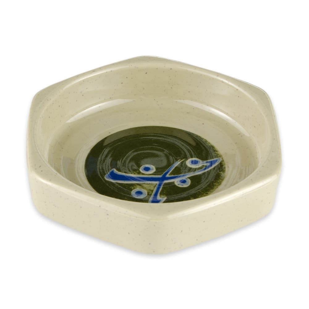 284-038T 4" Round Dish w/ 3 oz Capacity, Melamine