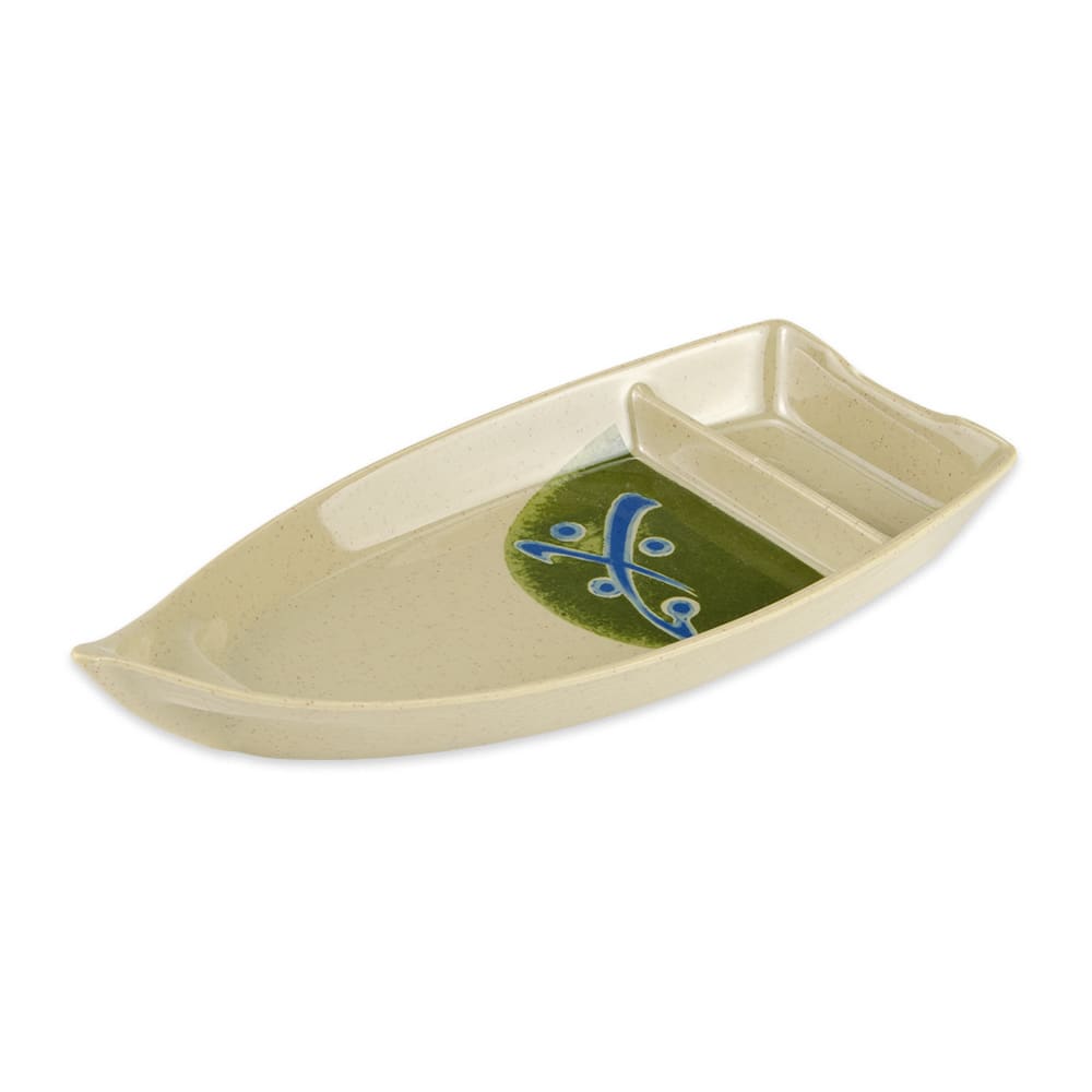 284-136T Rectangular Boat Plate w/ 10 oz Capacity, 10 1/2 x 4 3/4", Melamine