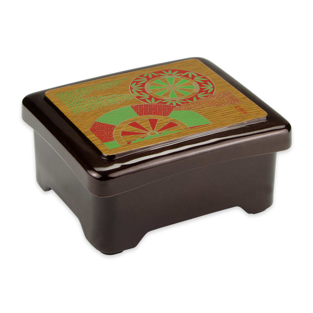 284-2302F Fuji Don Jyu Box w/ Cover, 6 1/2" x 5 1/2" x 3"