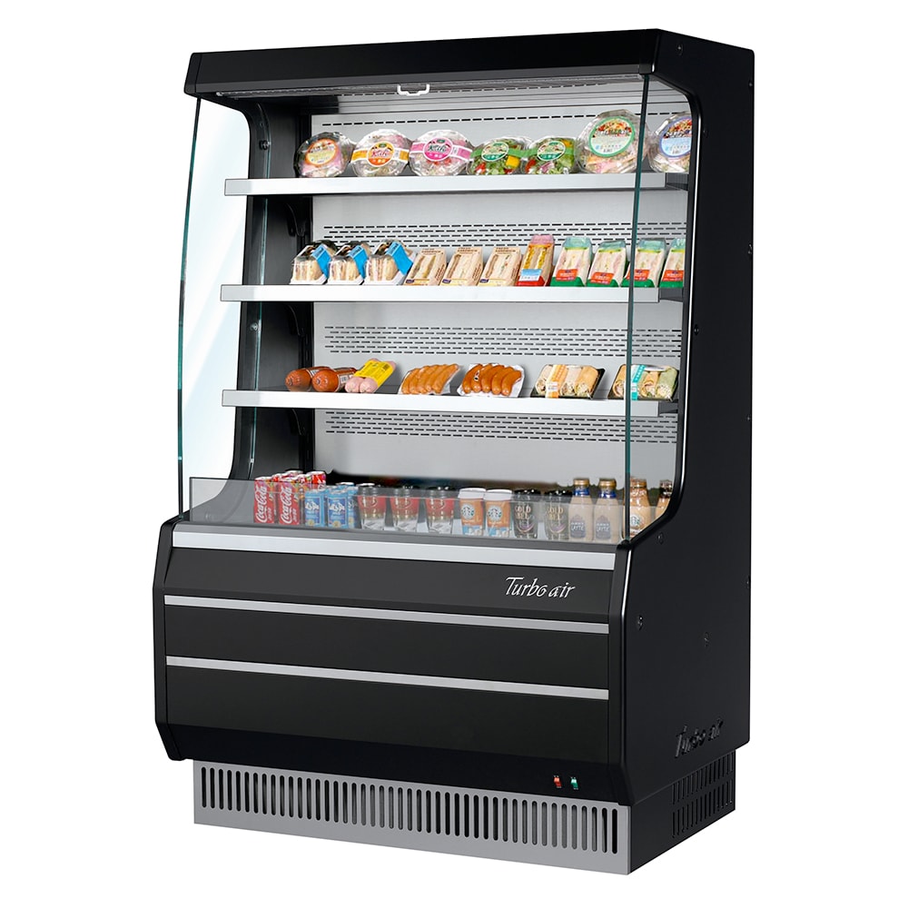 083-TOM40MBN 39" Vertical Open Air Cooler w/ (4) Levels, 115v