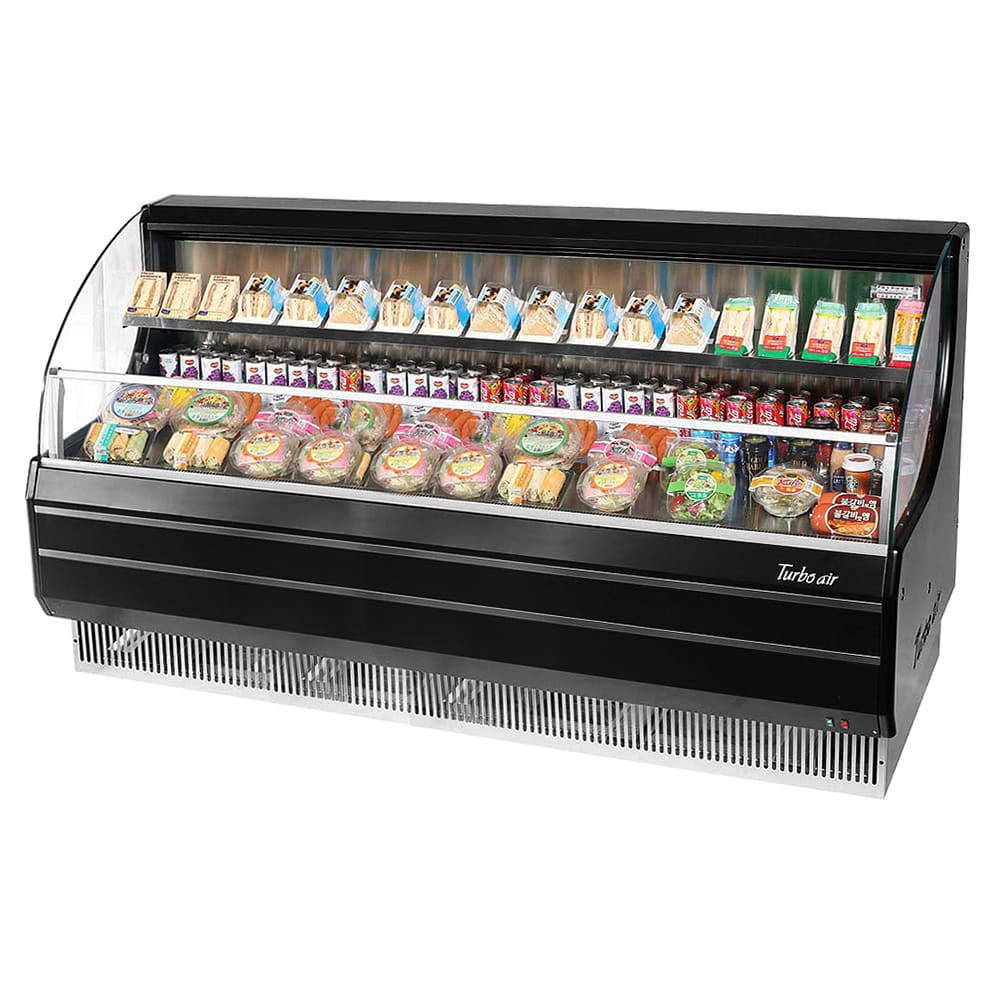 083-TOM75LBN 75 5/8" Horizontal Open Air Cooler w/ (2) Levels, 115v