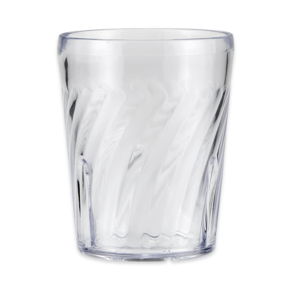 284-22111CL 12 oz Clear Textured Plastic Hi Ball Tumbler