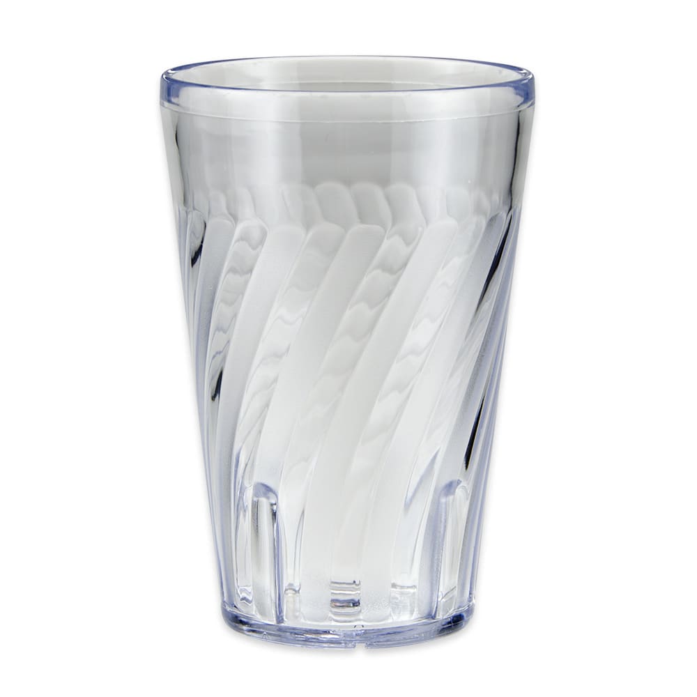 284-22161CL 16 oz Clear Textured Plastic Tumbler
