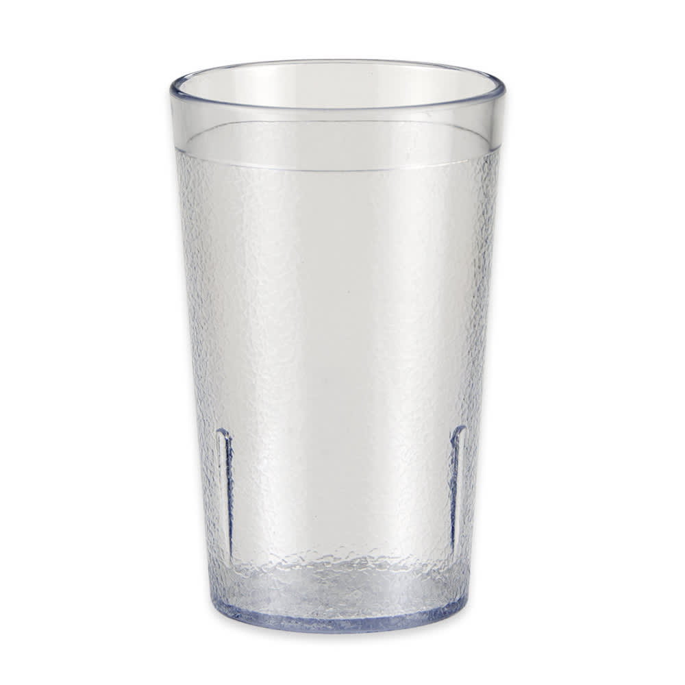 284-66056C 5 oz Clear Textured Plastic Tumbler