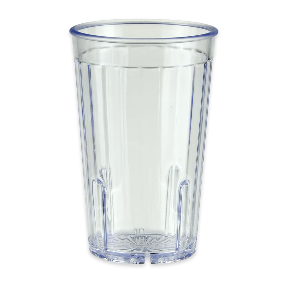 284-88081CL 8 oz Clear Textured Plastic Tumbler