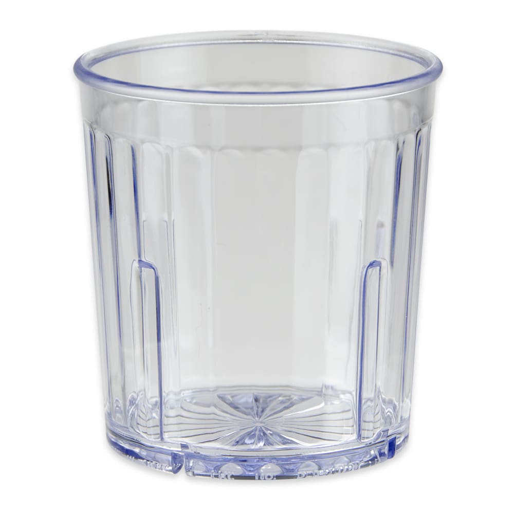 284-88091CL 9 oz Clear Textured Plastic Tumbler