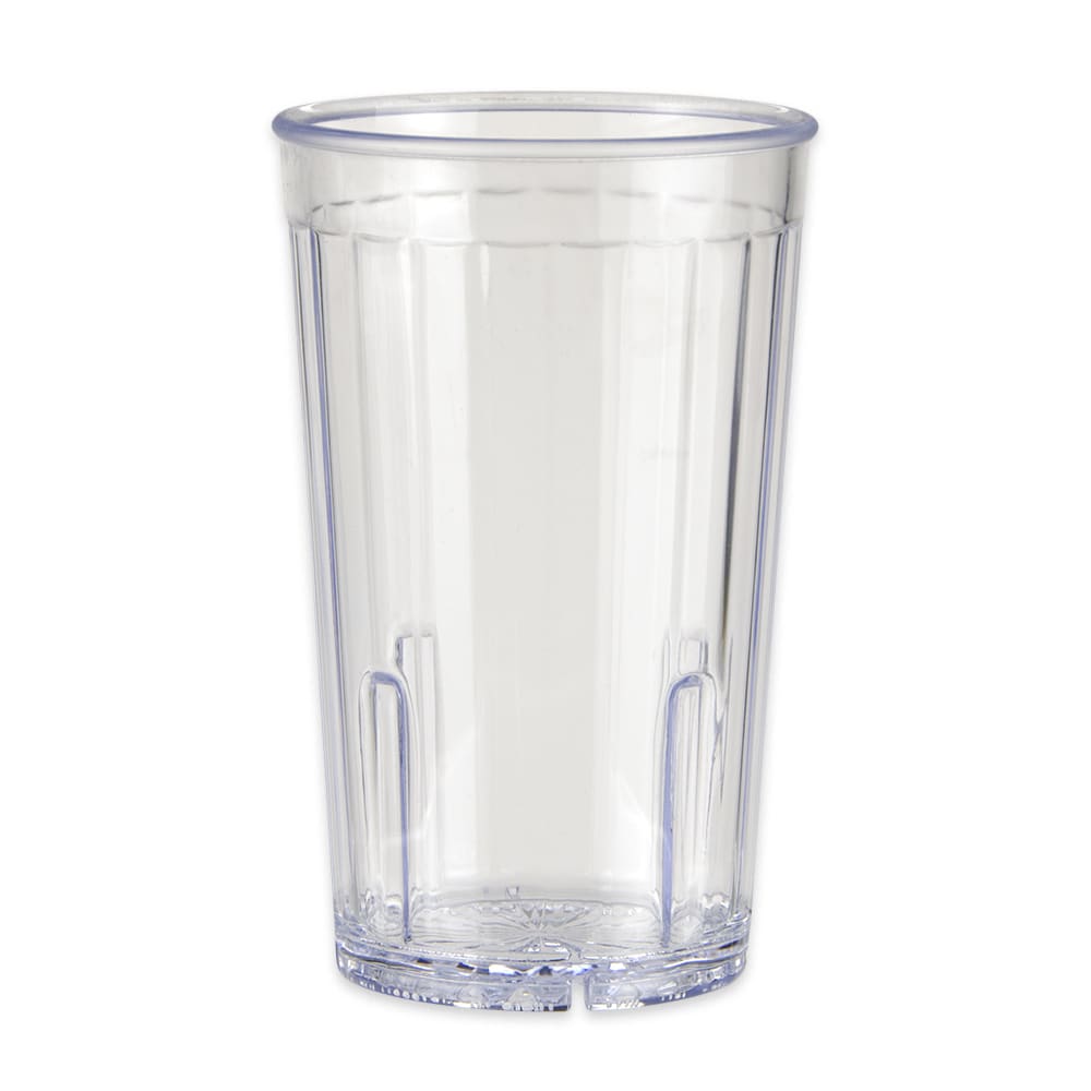 284-88101CL 10 oz Clear Textured Plastic Tumbler