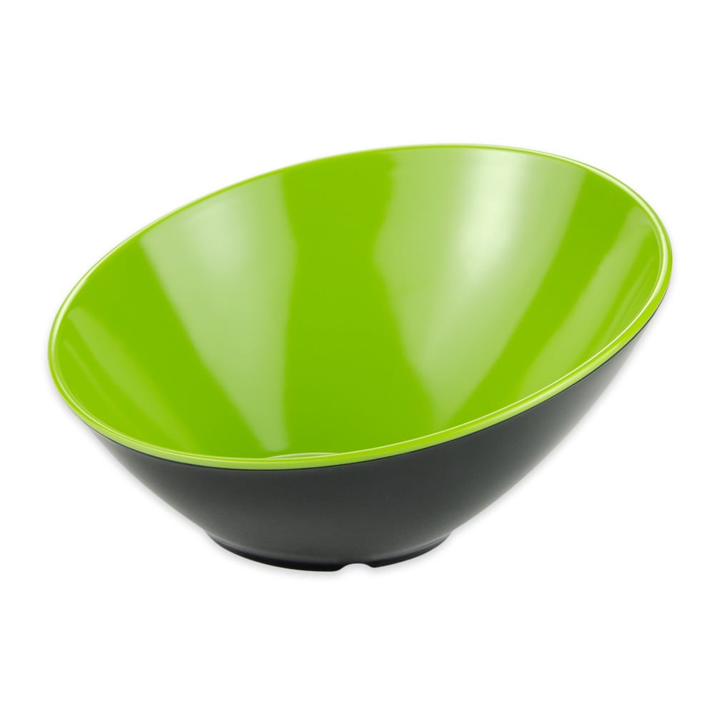 284-B788GBK 16 oz Round Melamine Dessert Bowl, Green/Black