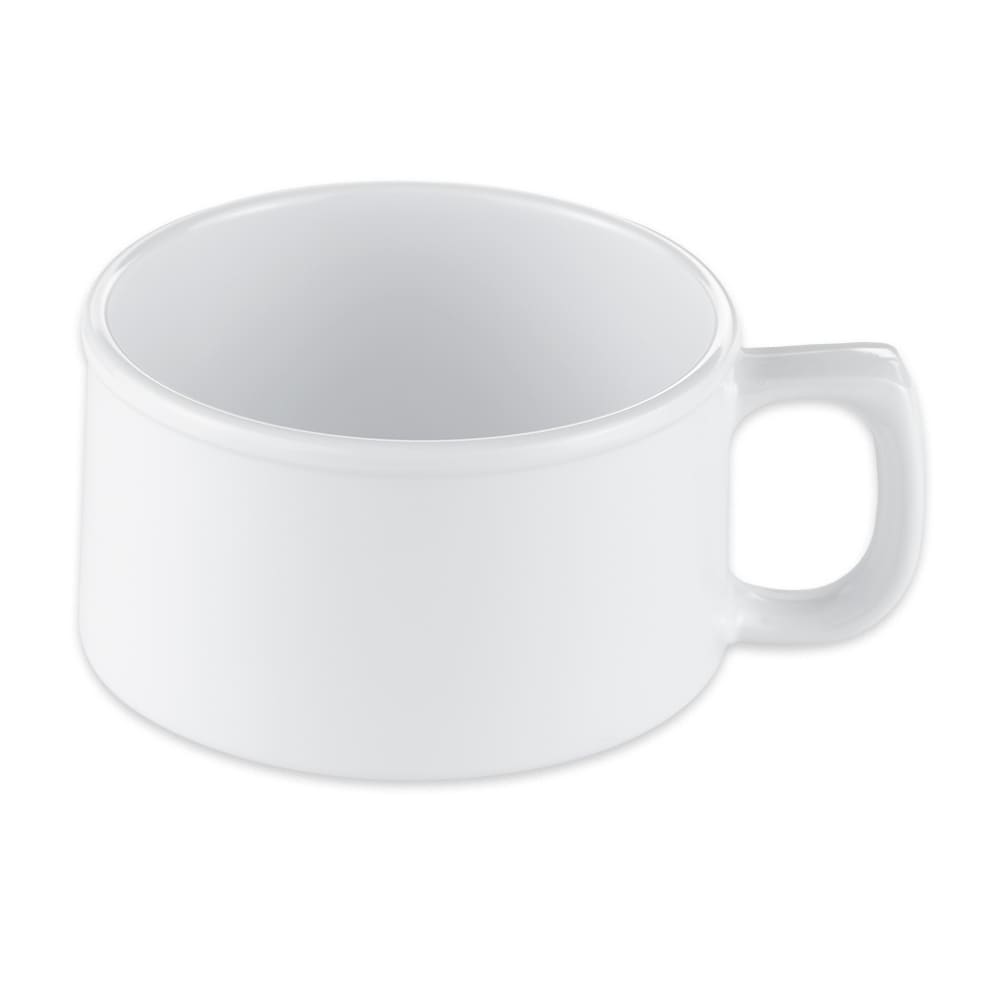 284-BF080W 4" Round Soup Mug w/ 11 oz Capacity, Melamine, White
