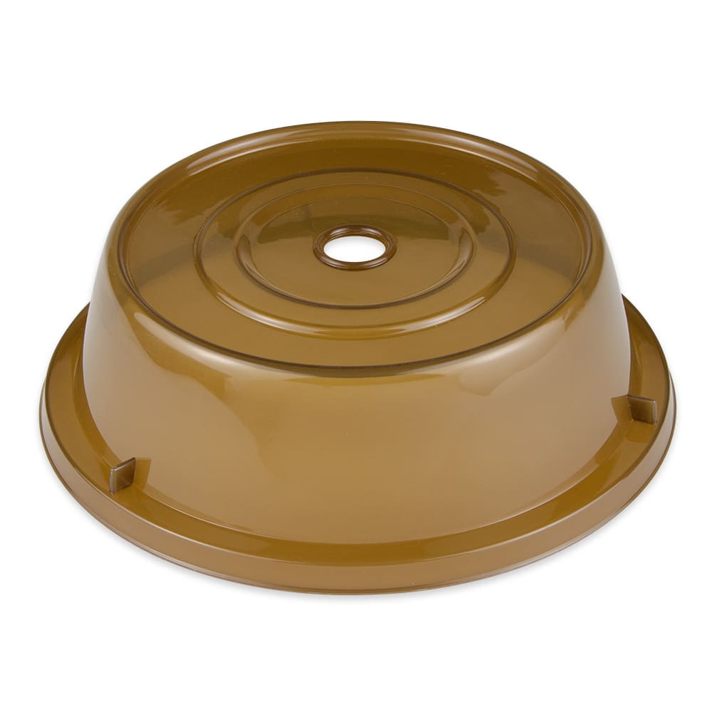 284-CO94A Cover For 9 1/4" To 10" Round Plates, Amber Polypropylene