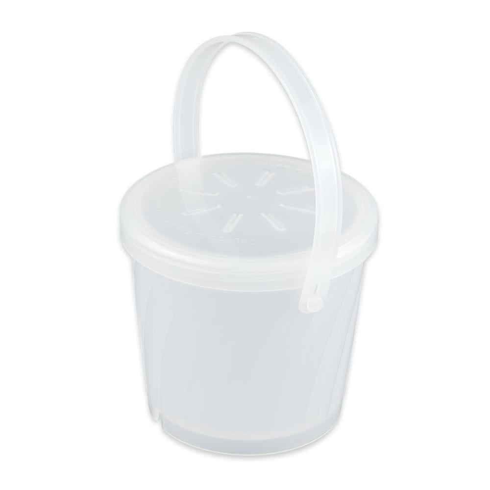 284-EC131CL 4 1/4" Round To Go Food Container w/ 16 oz Capacity, Polypropylene, Clear