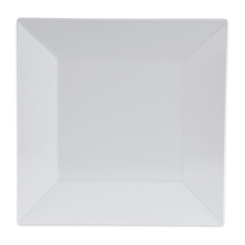 284-ML103W 8" Square Melamine Salad Plate, White