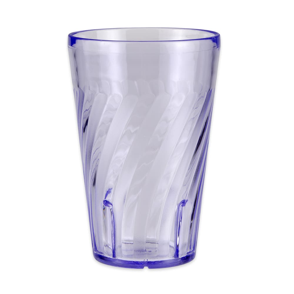 284-22161BL 16 oz Blue Textured Plastic Tumbler
