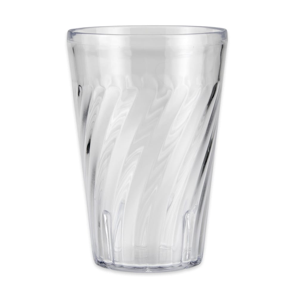 284-22201CL 20 oz Clear Textured Plastic Tumbler