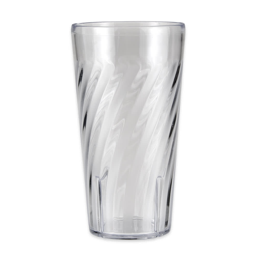 284-22211CL 20 oz Clear Textured Plastic Tumbler