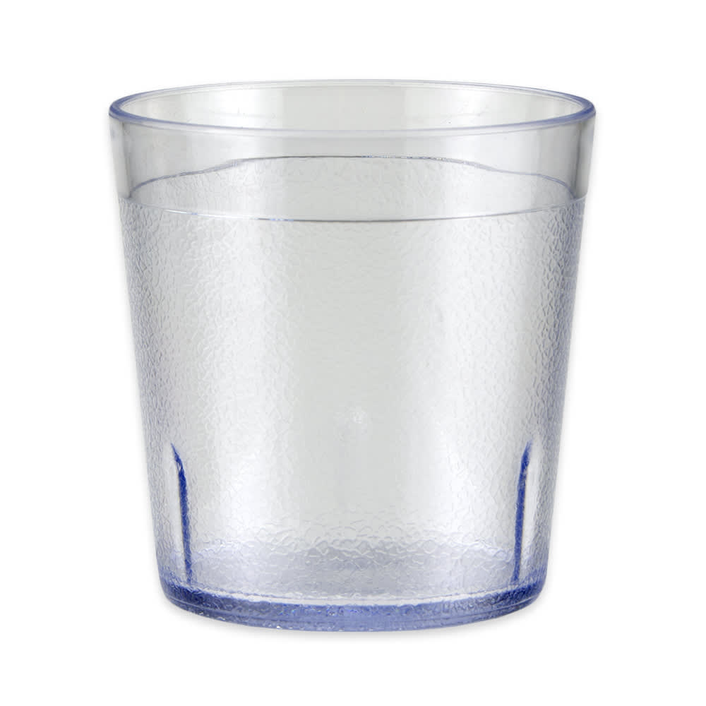 284-66106CL 10 oz Clear Textured Plastic Juice Tumbler