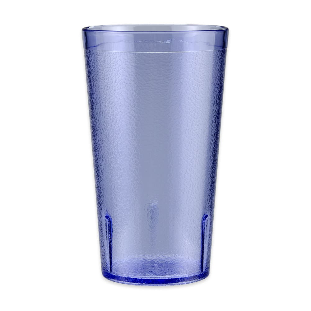 284-66126B 12 oz Blue Textured Plastic Tumbler