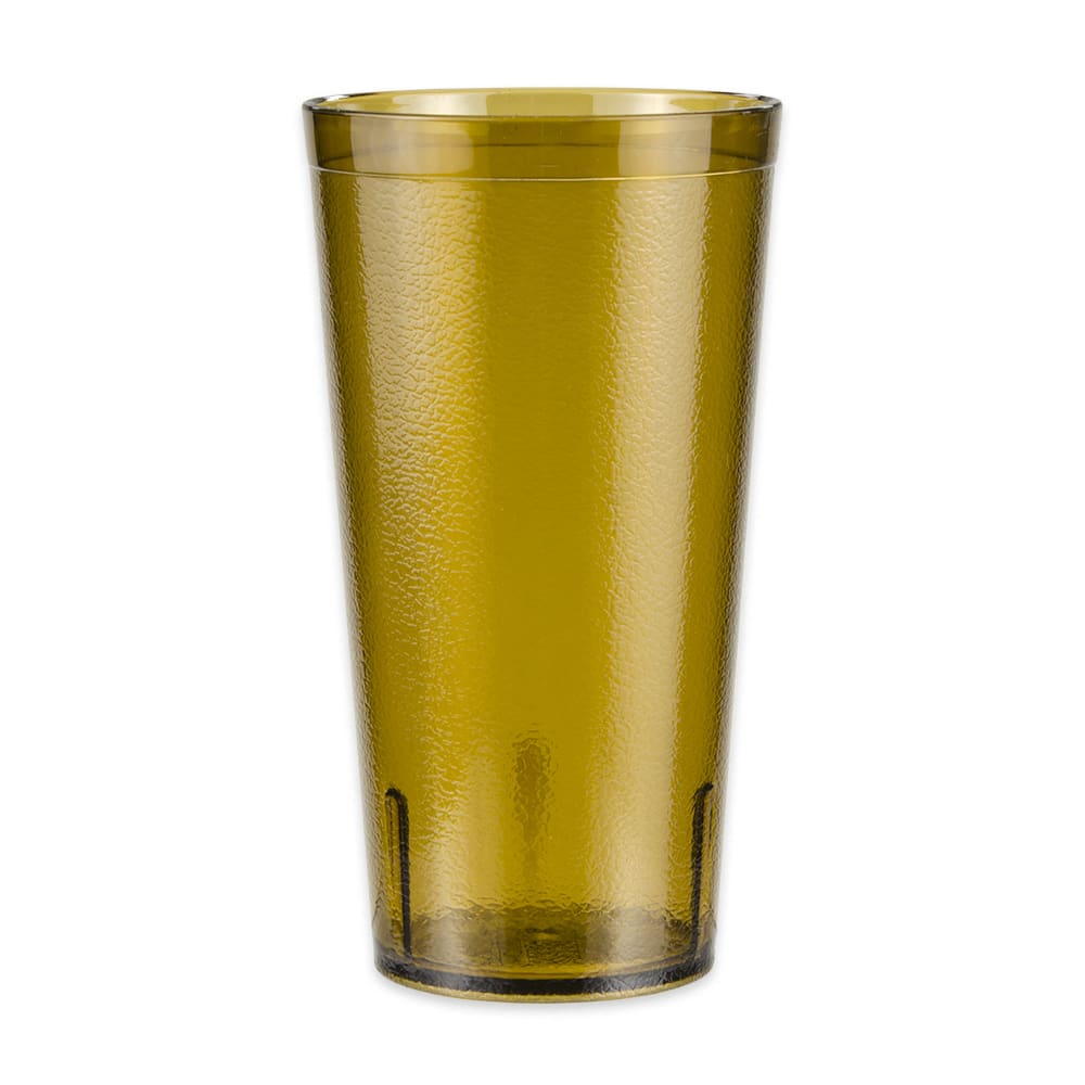 284-66206A 20 oz Amber Textured Plastic Tumbler