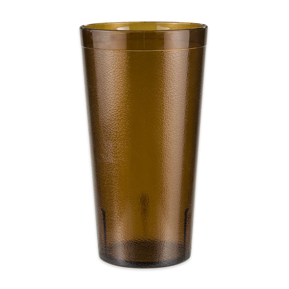 284-66324A 32 oz Amber Textured Plastic Tumbler