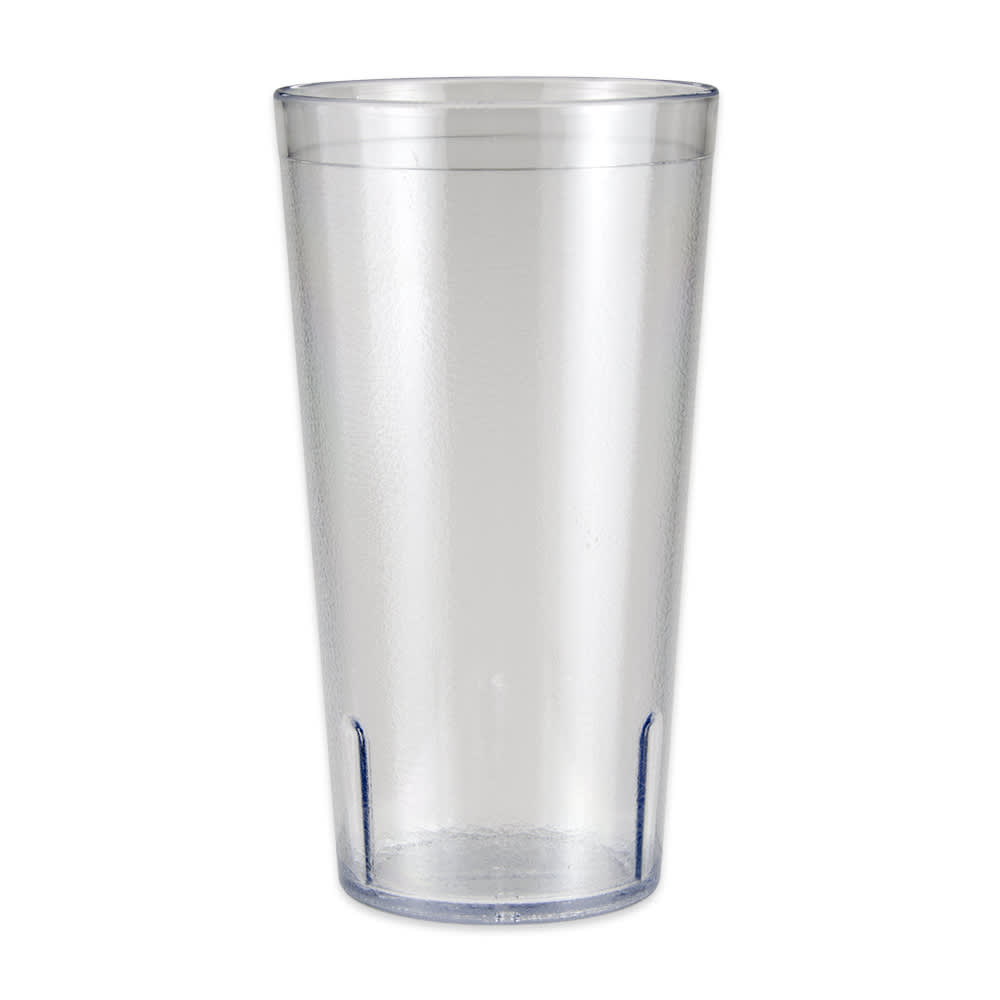 284-66324C 34 oz Clear Textured Plastic Tumbler