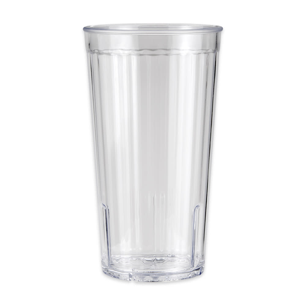 284-88221CL 22 oz Clear Textured Plastic Tumbler