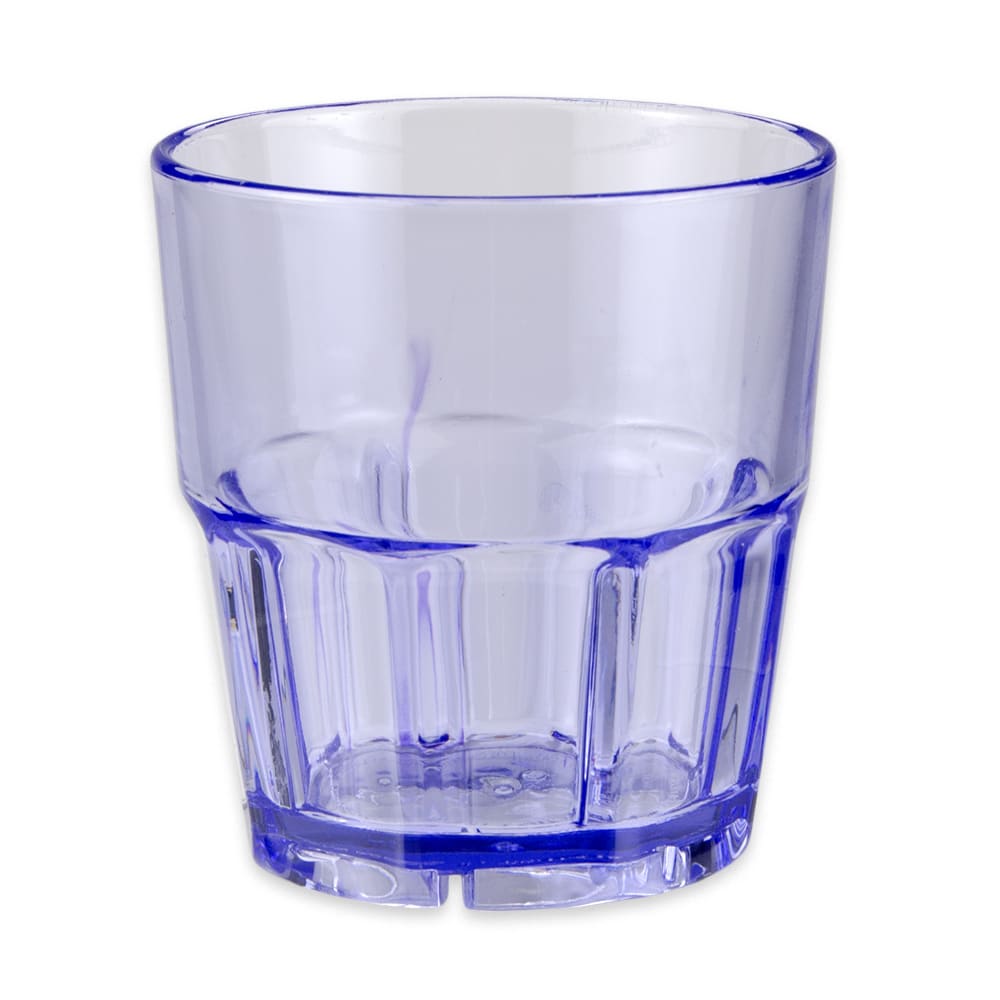 284-99091BL 9 oz Blue Plastic Rocks Tumbler