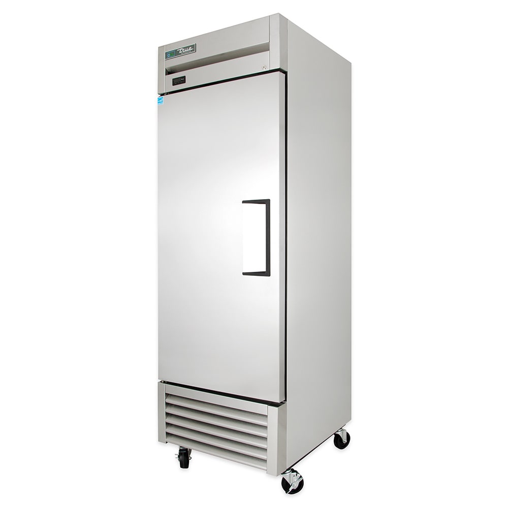 598-T23LH 27" One Section Reach In Refrigerator, (1) Left Hinge Solid Door, 115v