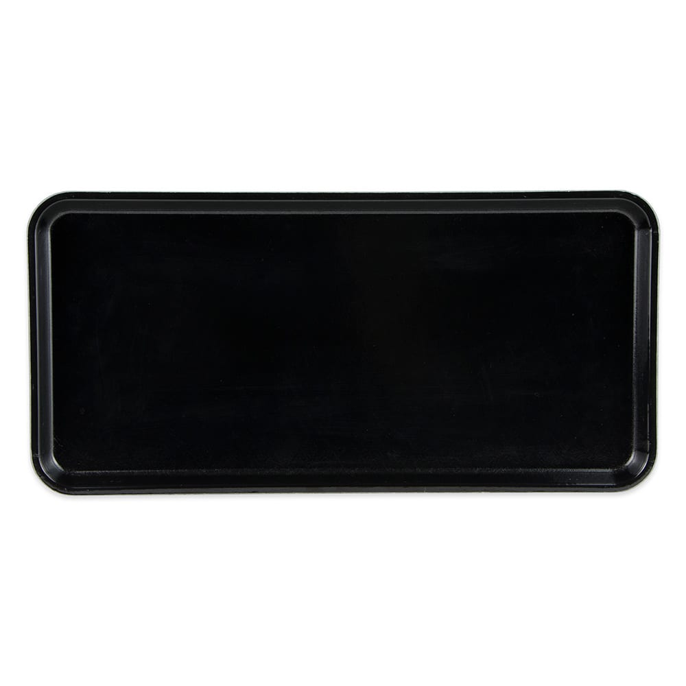 144-918MT110 Rectangular Market Display Tray - 8 11/16" x 18" x 13/16", Black