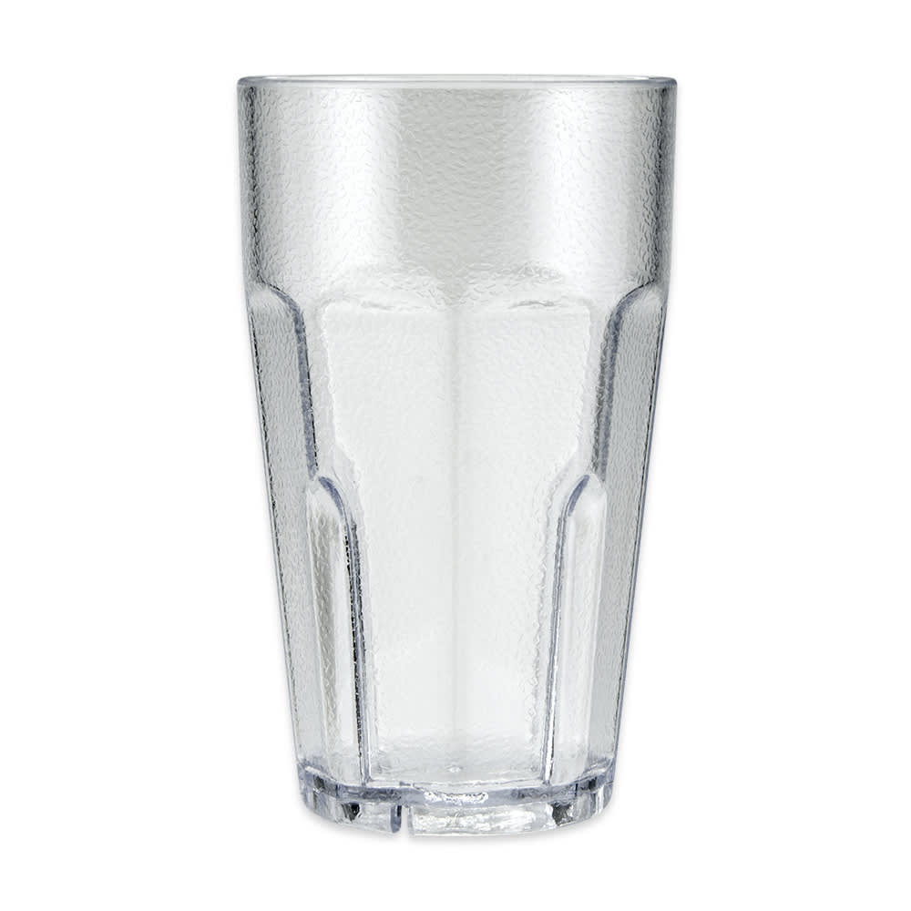 284-99211CL 20 oz Clear Pebbled Plastic Tumbler