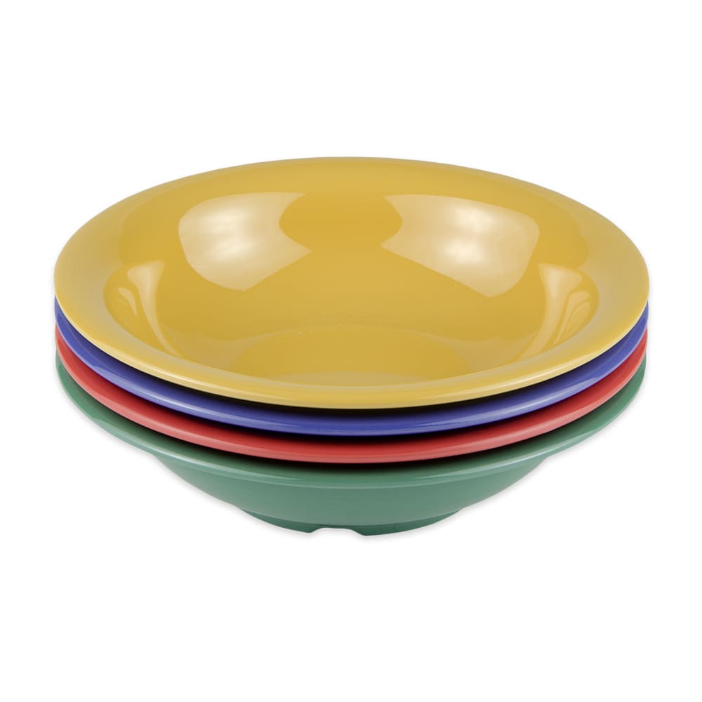 284-B167MIX 16 oz Round Melamine Dinner Bowl, Assorted Colors
