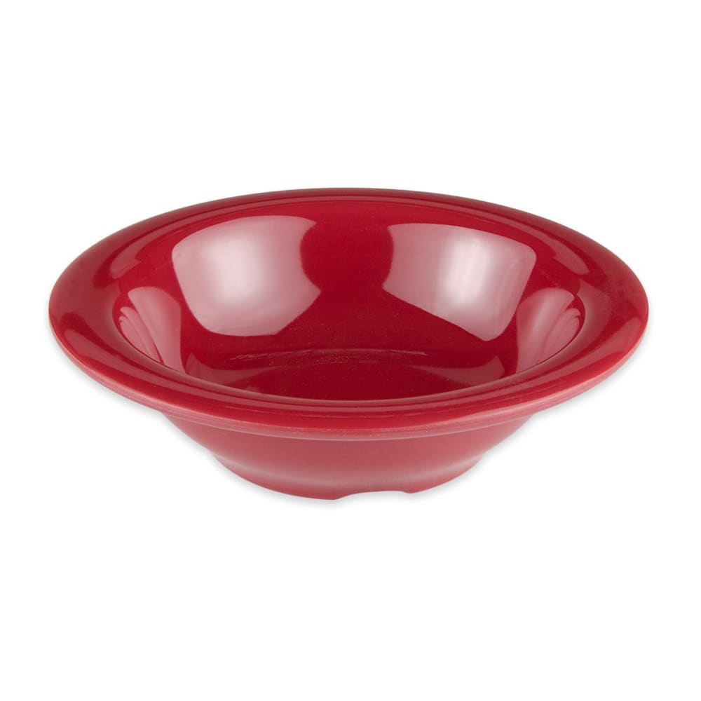 284-B454CR 4 1/2 oz Round Melamine Dinner Bowl, Red