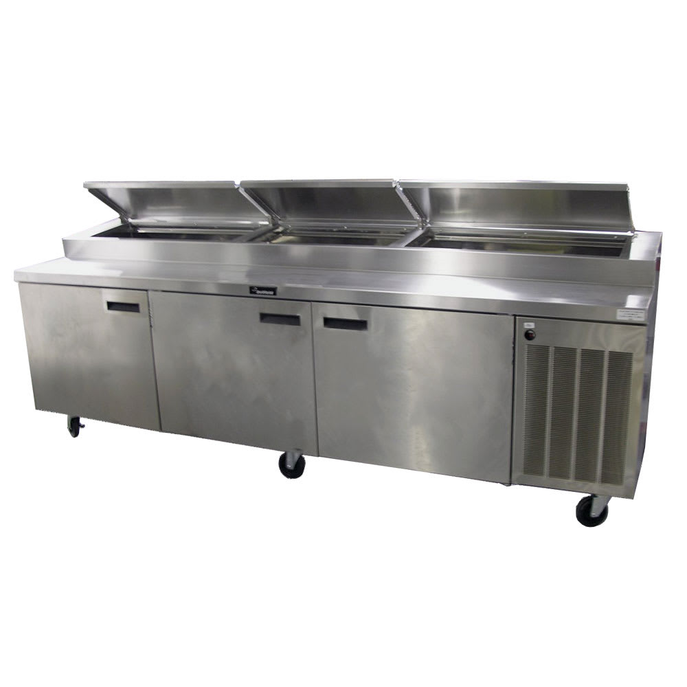 032-186114PTBMP 114" Pizza Prep Table w/ Refrigerated Base, 115v