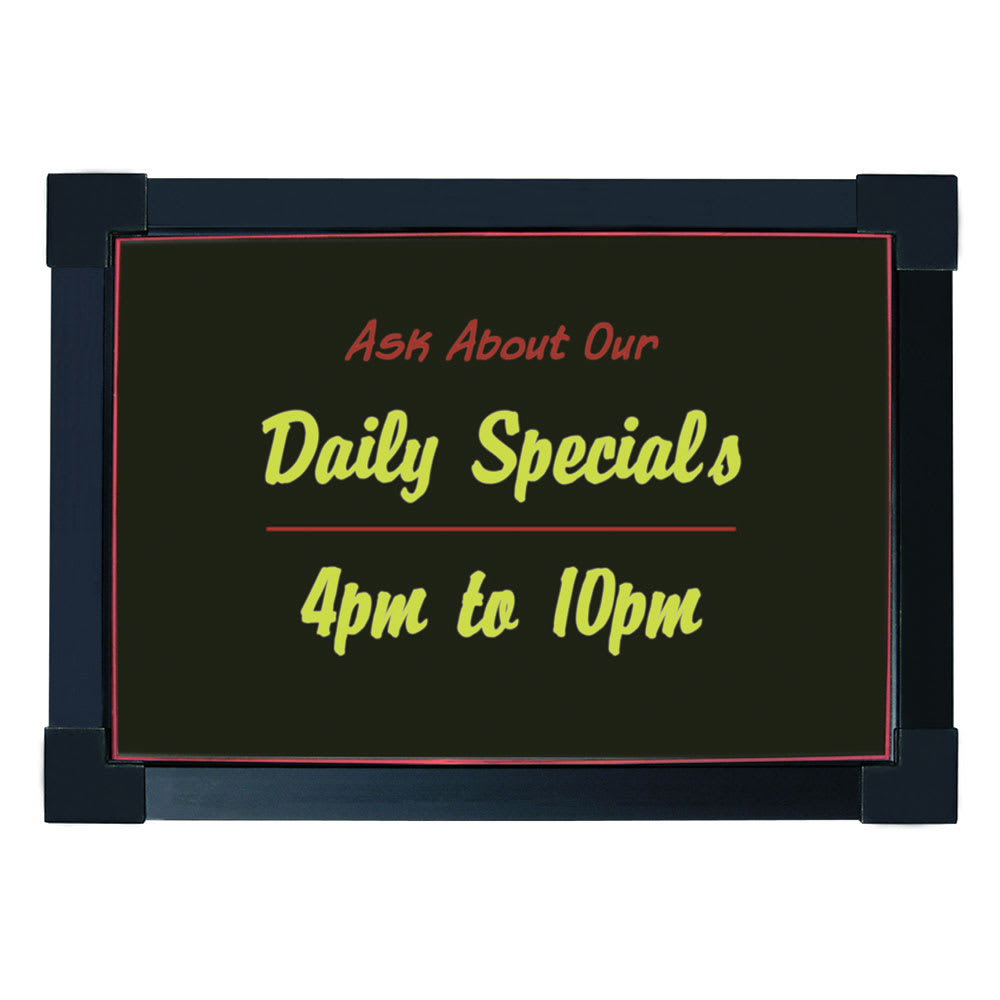 370-LEDMB2028 Wall-Mount LED Write-On Board - 20" x 28", Acrylic
