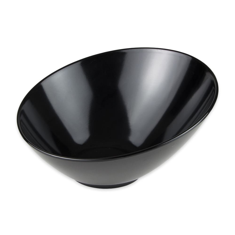284-B789BK 1 1/10 qt Round Melamine Pasta Bowl, Black