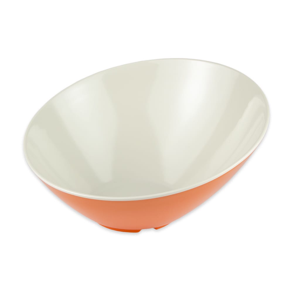 284-B789ST 1 1/10 qt Round Melamine Pasta Bowl, Orange