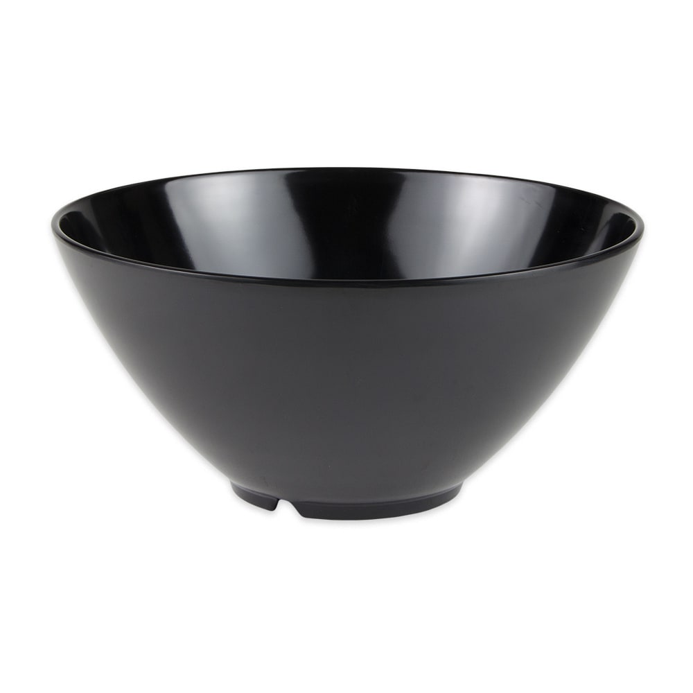 284-B791BK 4 qt Round Melamine Serving Bowl, Black
