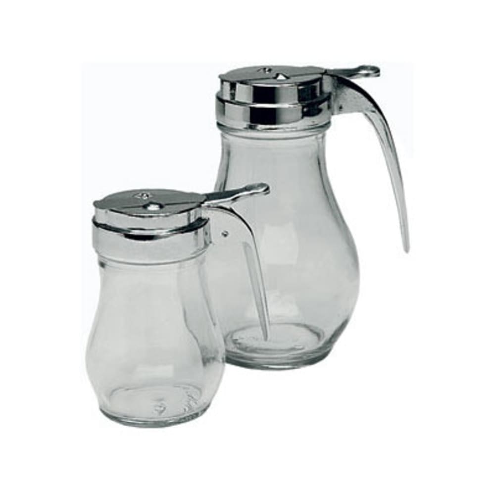 370-SYD06 6 oz Syrup Dispenser w/ Chrome-Plated Top, Glass