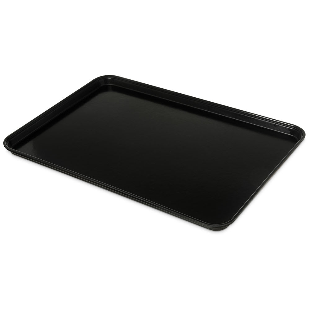 028-2618FMTQ309 Rectangular Market Tray, 25 5/8" x 17 7/8", Fiberglass, Ebony
