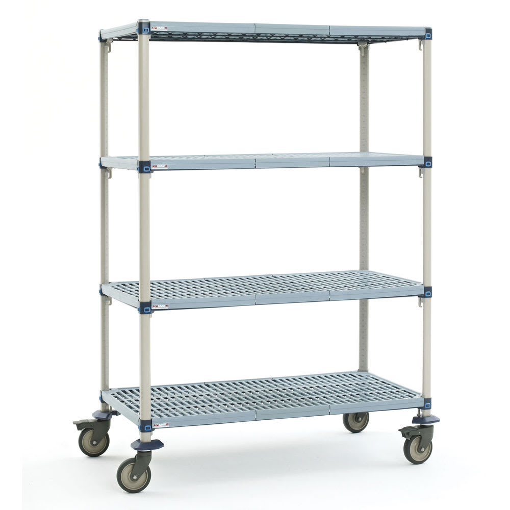 001-Q456BG3 MetroMax® Q Polymer Louvered Shelf Kit - 48"W x 21"D x 67 5/16"H