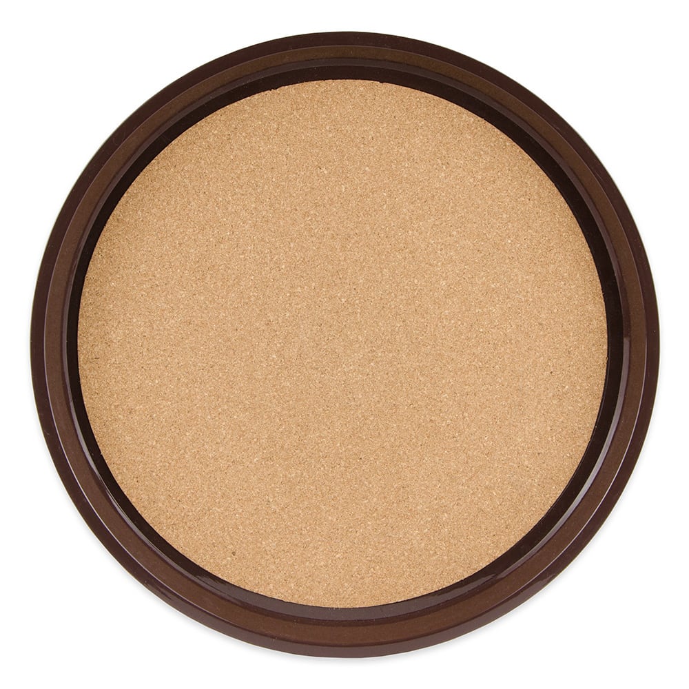284-RCT14 14" Round Serving Tray, Plastic, Brown