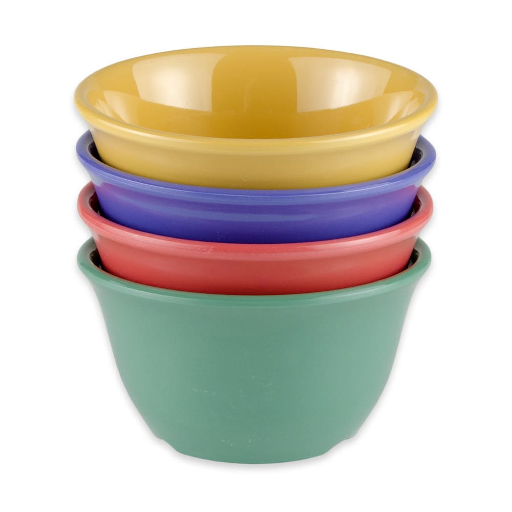 284-BC70MIX 7 oz Round Melamine Bouillon Cup, Assorted Colors