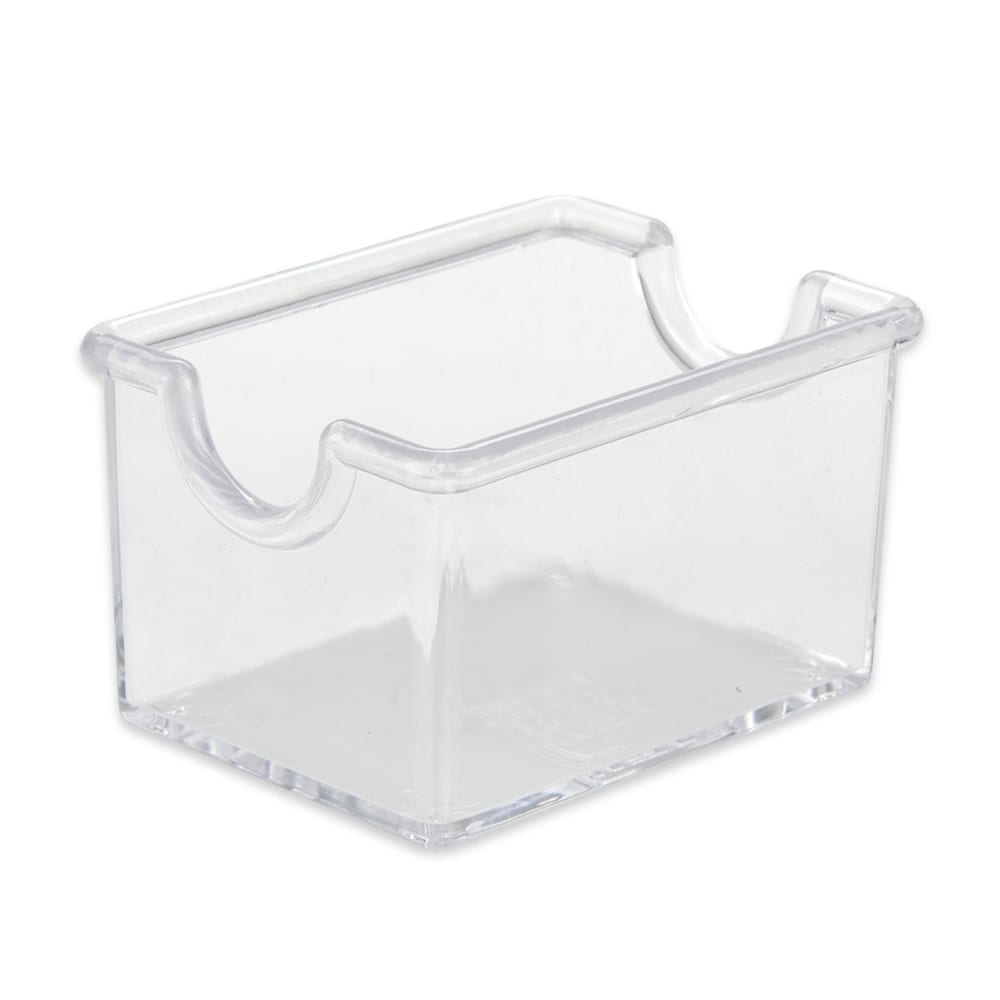 284-SC66CL Rectangular Sugar Caddy - Plastic, Clear